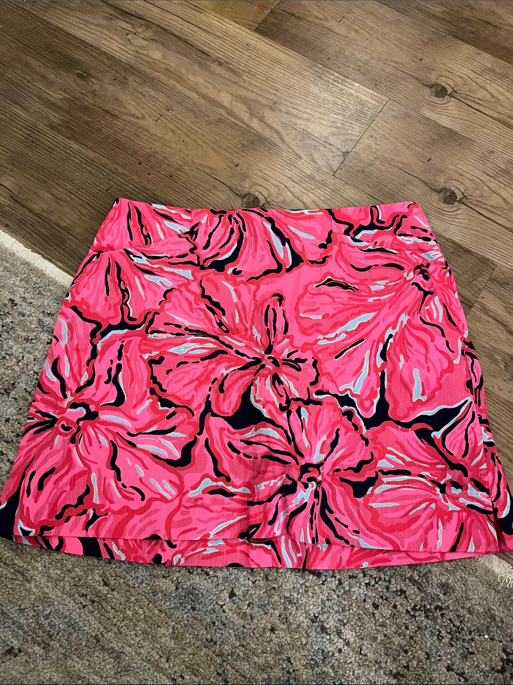 Lilly Pulitzer Pink Floral Print Skirt/Skort